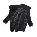 Black Fingerless Motorcycle Riding Gloves – One Size