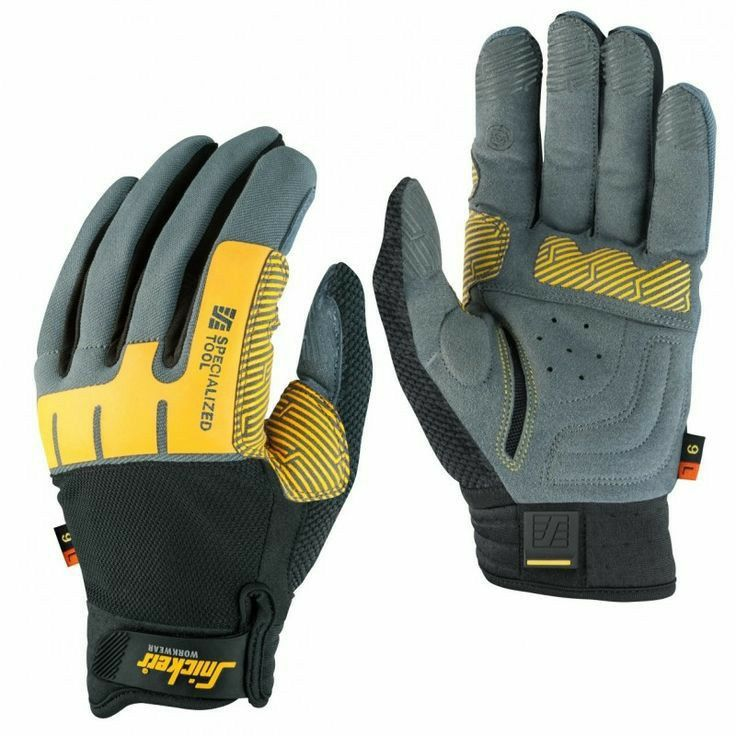 Gray & Yellow Full-Finger Motorcycle Riding Gloves – One Size